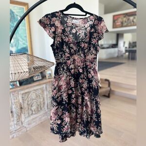 Ralph Lauren black & floral dress